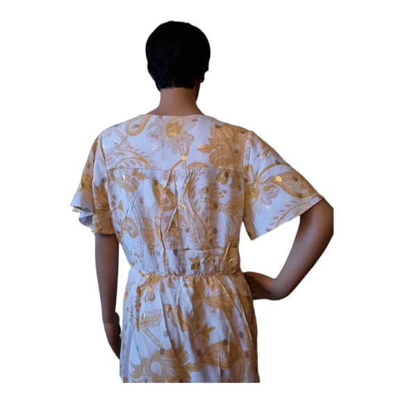 ❤️HARVE BENARD, size L ,woman blouse NWT, White and floral - Picture 2 of 8